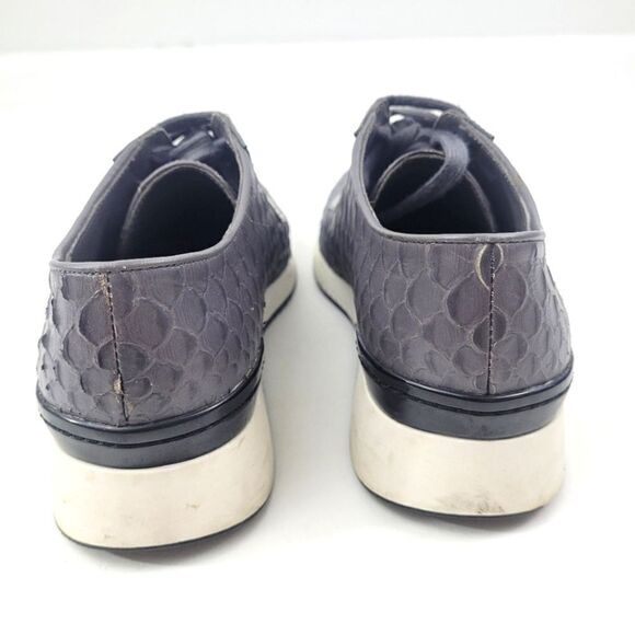 VINCE alligator crocodile embossed leather sneaker - Picture 5 of 13